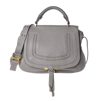 Chloe Calfskin Medium Marcie Top Handle Bag Cashmere Grey 1 of 8