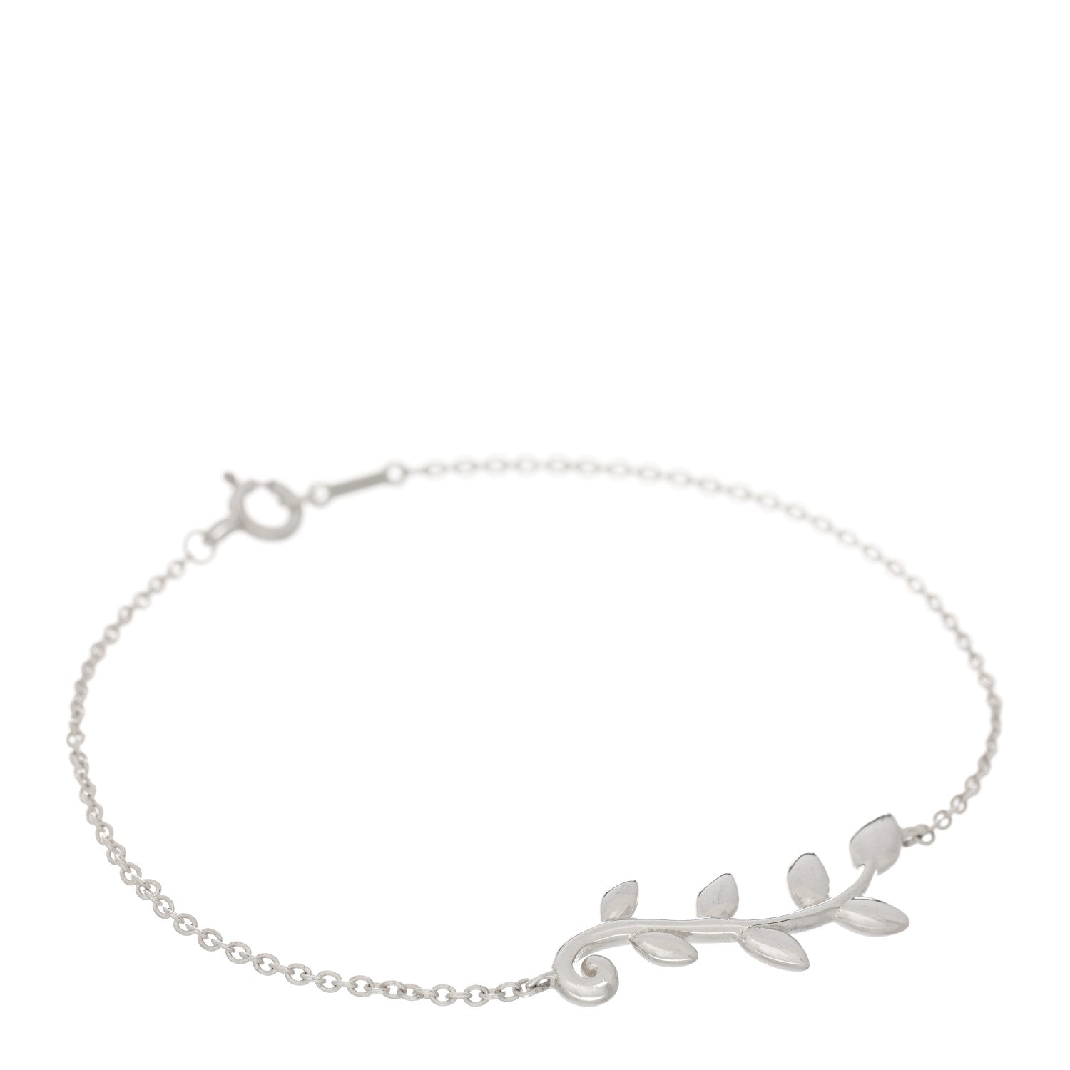 Tiffany Sterling Silver Paloma Picasso Olive Leaf Vine Bracelet 1 of 3