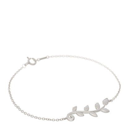 Tiffany Sterling Silver Paloma Picasso Olive Leaf Vine Bracelet 1 of 3