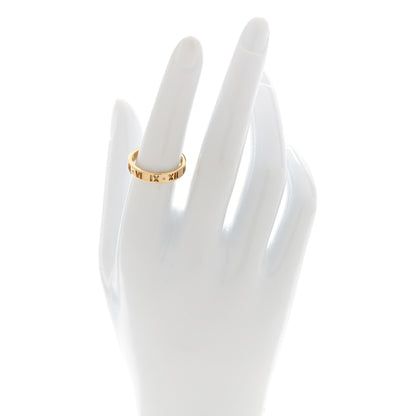 Tiffany 18K Yellow Gold Diamond Narrow Atlas Pierced Ring 53 6.5 2 of 5