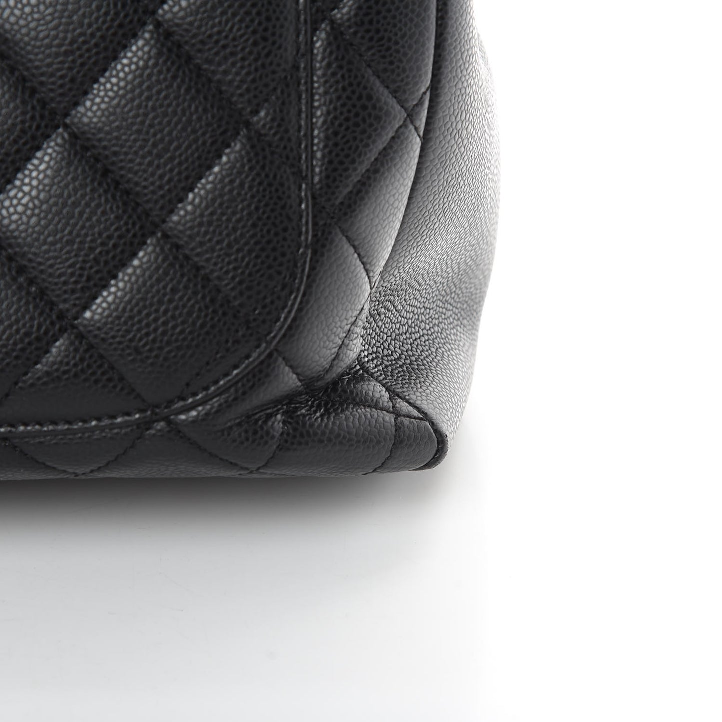 Caviar Quilted Grand Shopping Tote GST Black