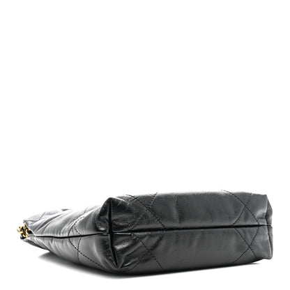 Chanel Shiny Calfskin Quilted Mini Chanel 22 Black 4 of 10