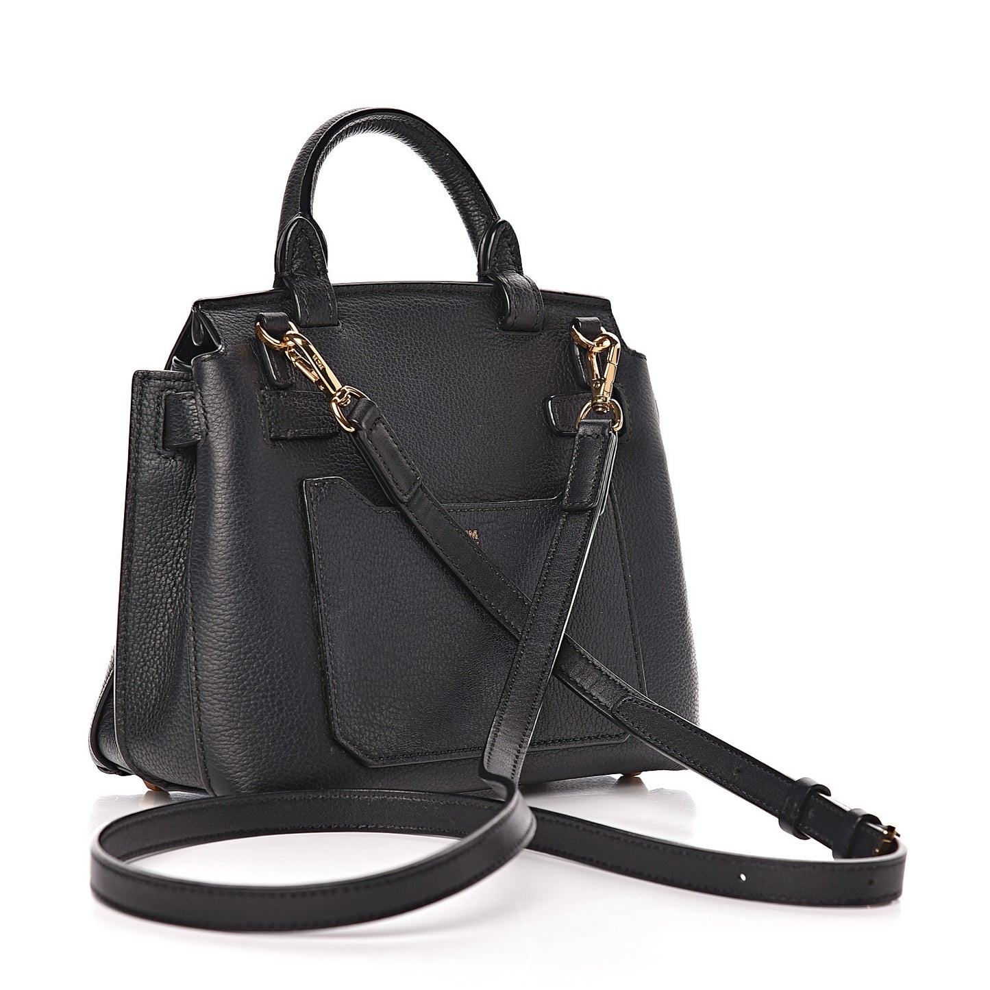 Grained Calfskin Small Milla Crossbody Black