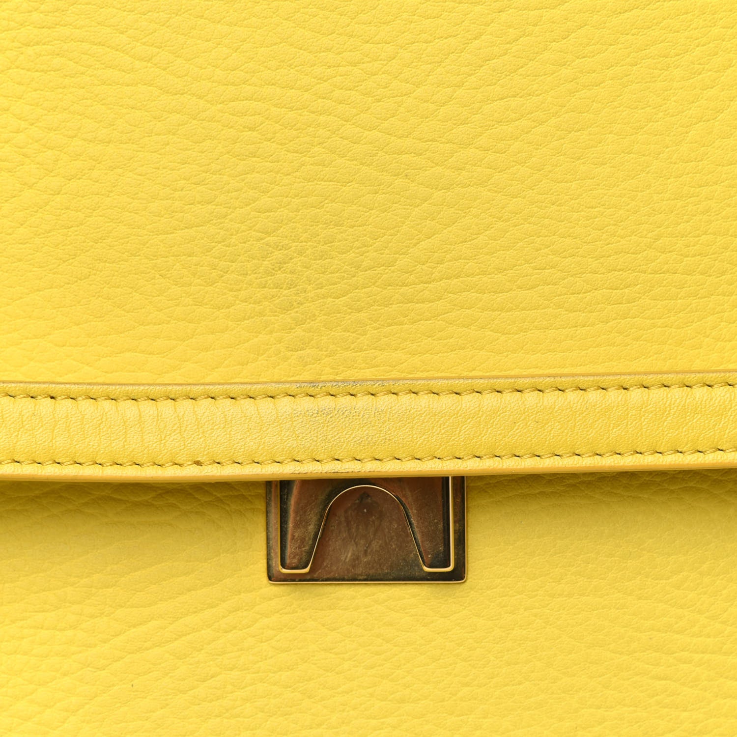 Celine Elephant Calfskin Mini Belt Bag Sun Yellow 9 of 11