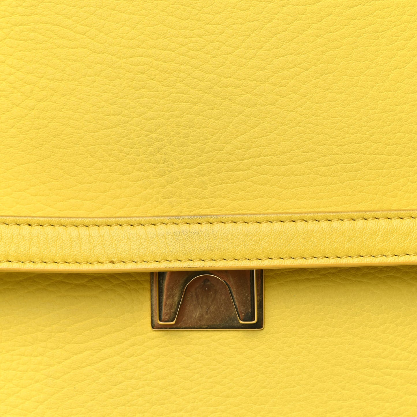 Elephant Calfskin Mini Belt Bag Sun Yellow