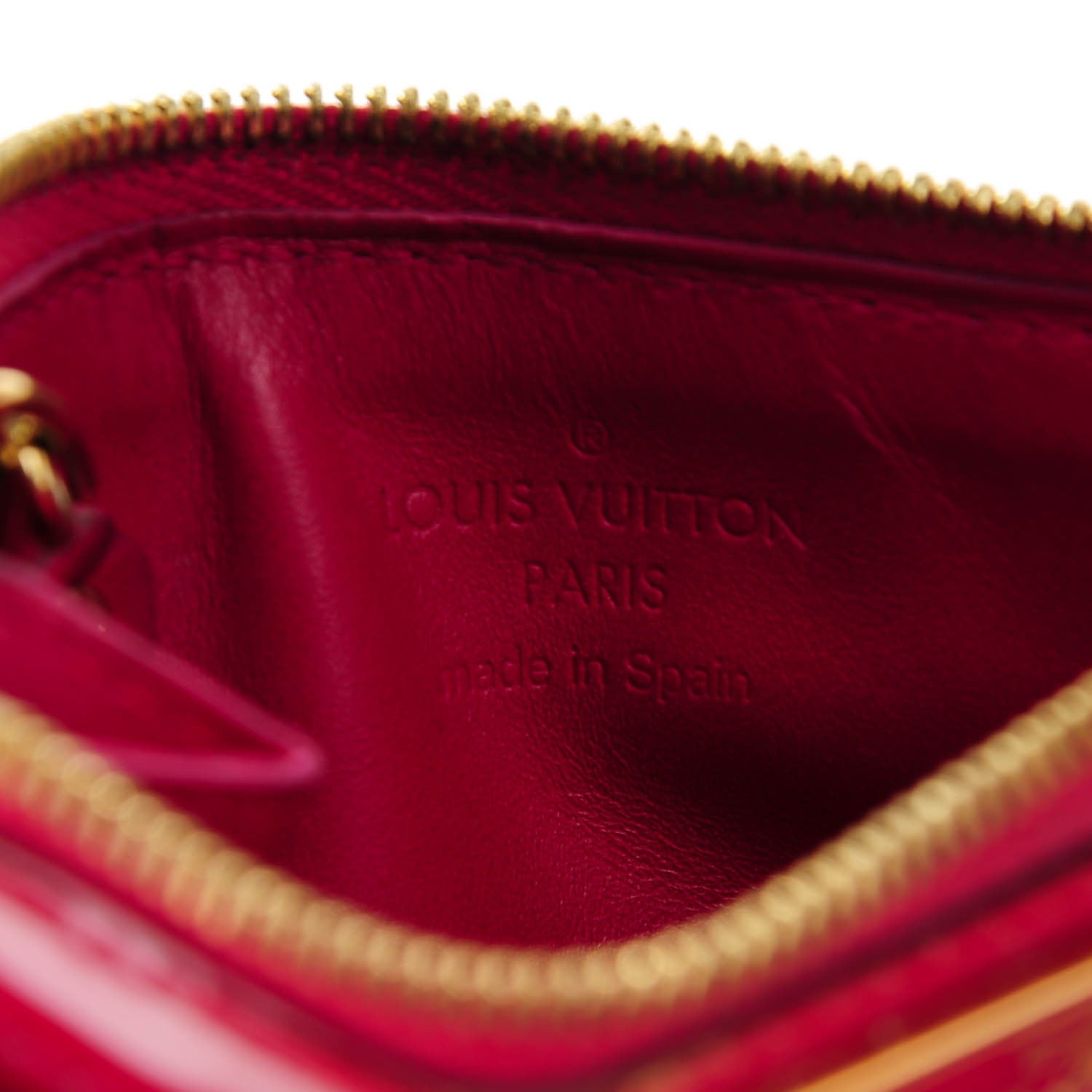 Louis Vuitton Vernis Key Pouch Rose Indien 5 of 7