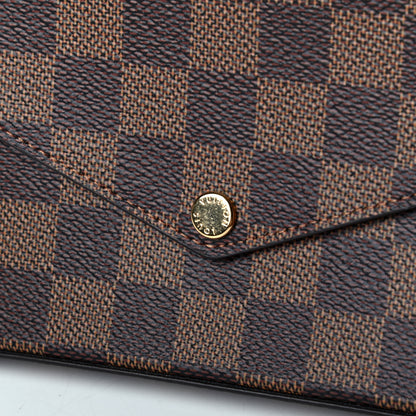 Louis Vuitton Damier Ebene Pochette Felicie Chain Wallet 8 of 8