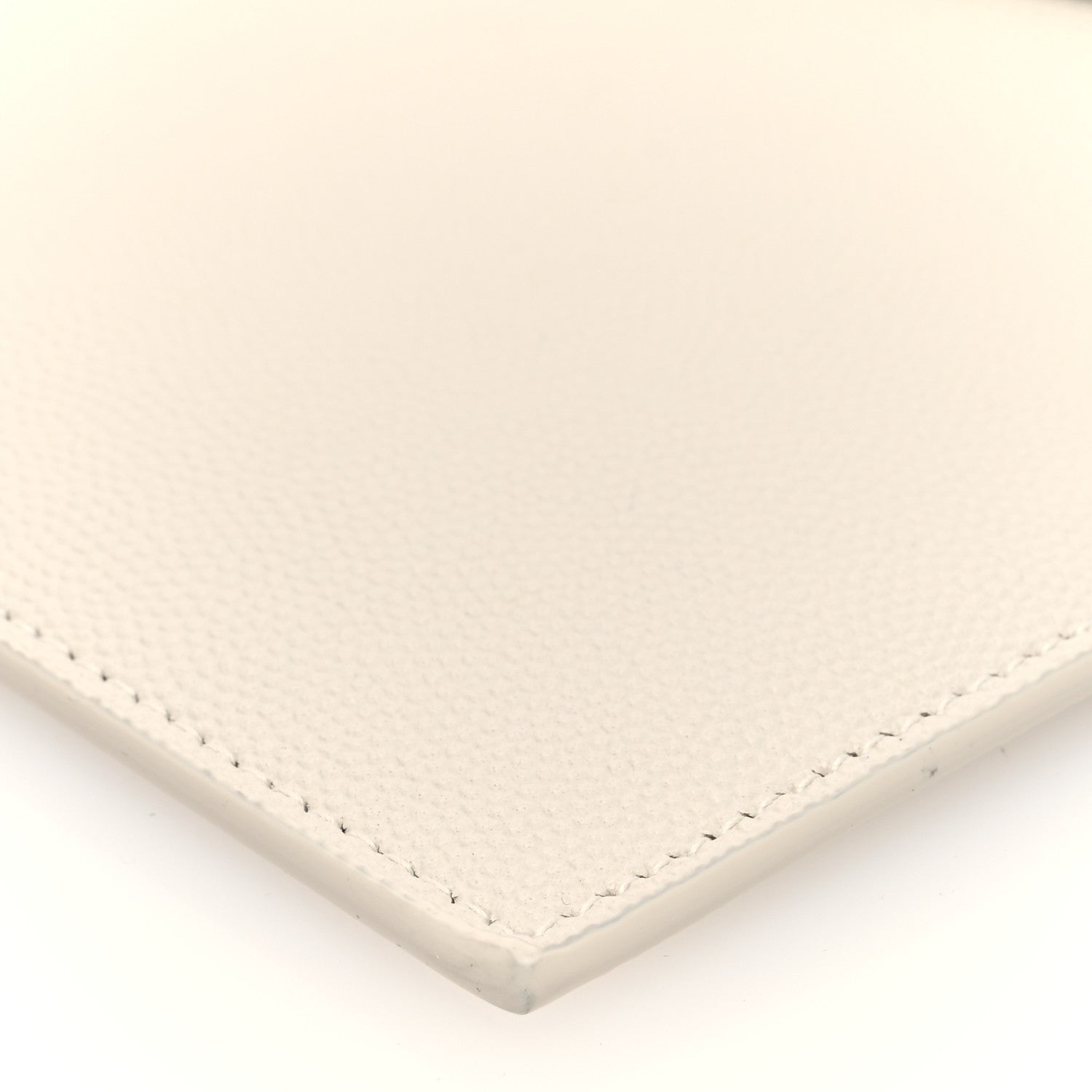 Saint Laurent Grain De Poudre Uptown Pouch Blanc Vintage 7 of 8