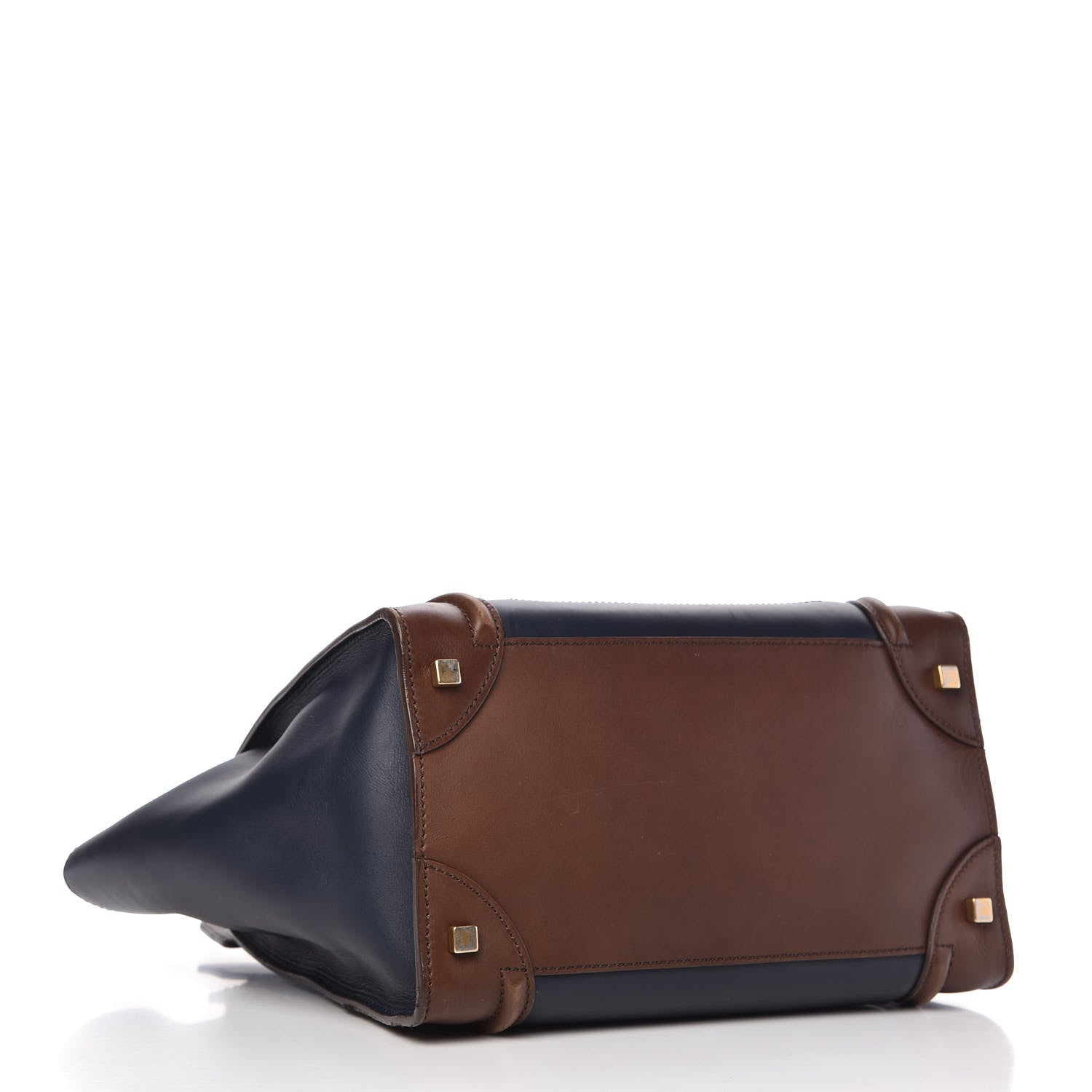 Celine Smooth Calfskin Mini Tri-Color Luggage Navy 4 of 11
