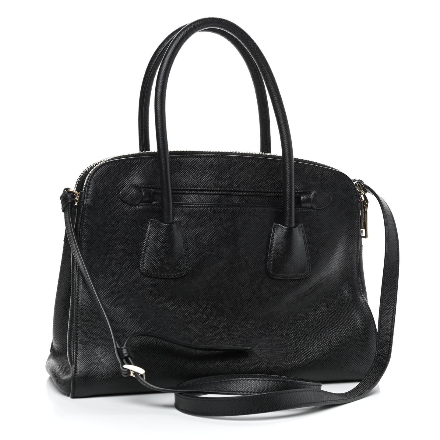Saffiano Lux Bowler Black