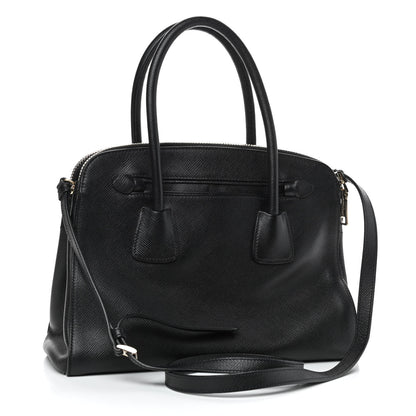 Prada Saffiano Lux Bowler Black 2 of 7