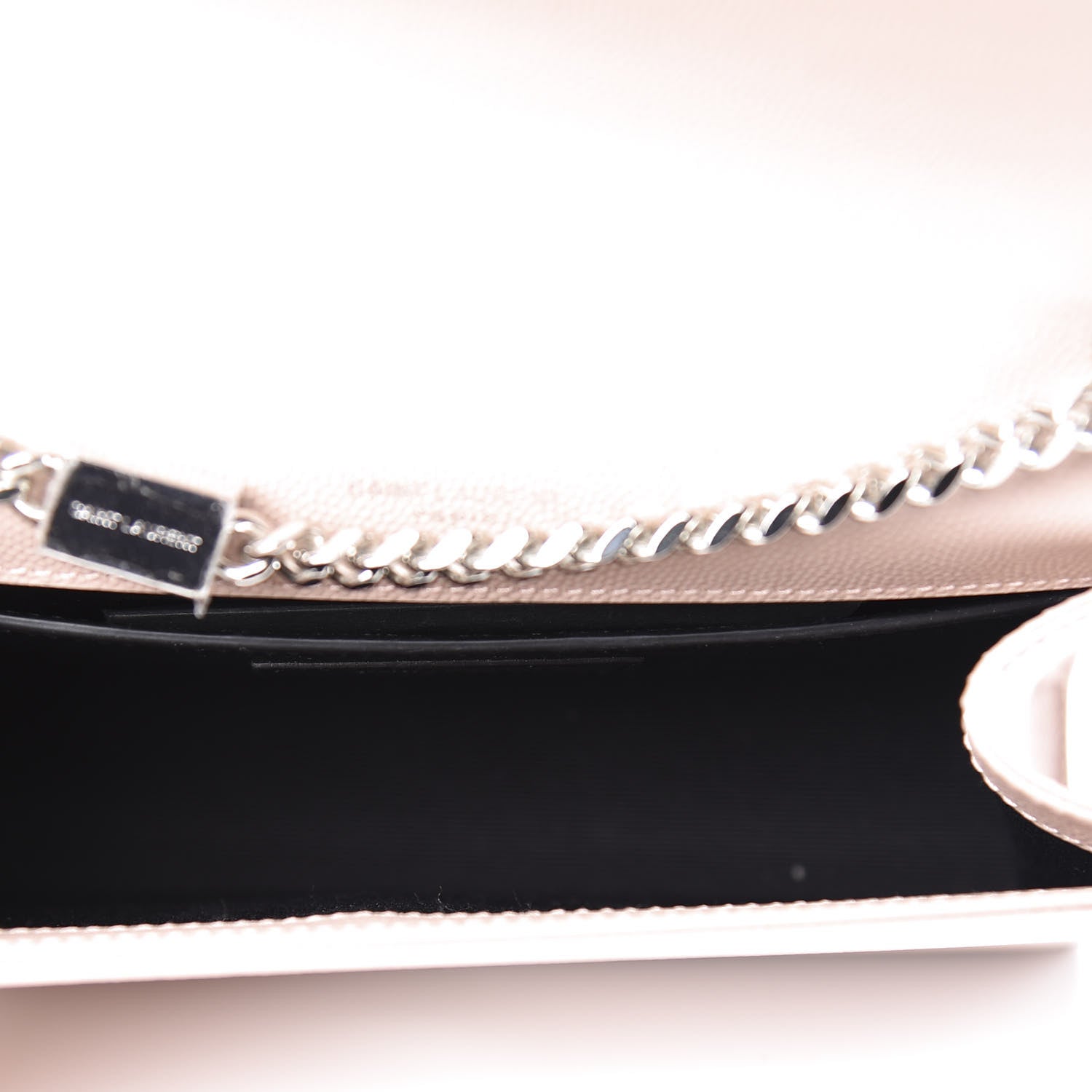 Saint Laurent Grain De Poudre Small Classic Monogram Kate Tassel Satchel Pale Blush 4 of 8