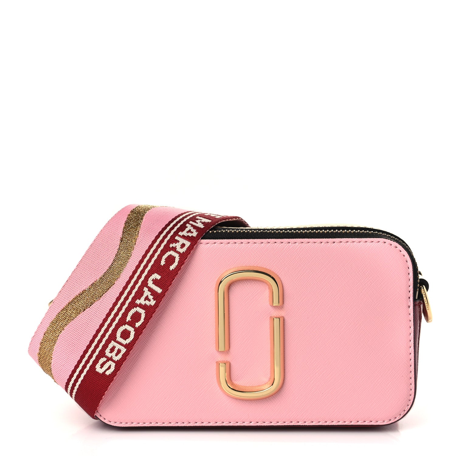 Marc Jacobs Saffiano Small Snapshot Camera Bag Pink Multicolor 1 of 10