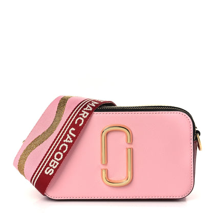 Marc Jacobs Saffiano Small Snapshot Camera Bag Pink Multicolor 1 of 10