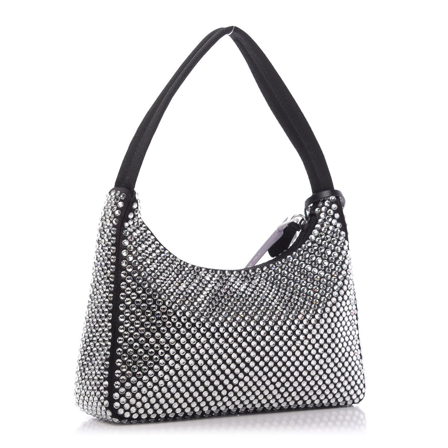 Satin Crystal Mini Re-Edition 2000 Bag Cristal