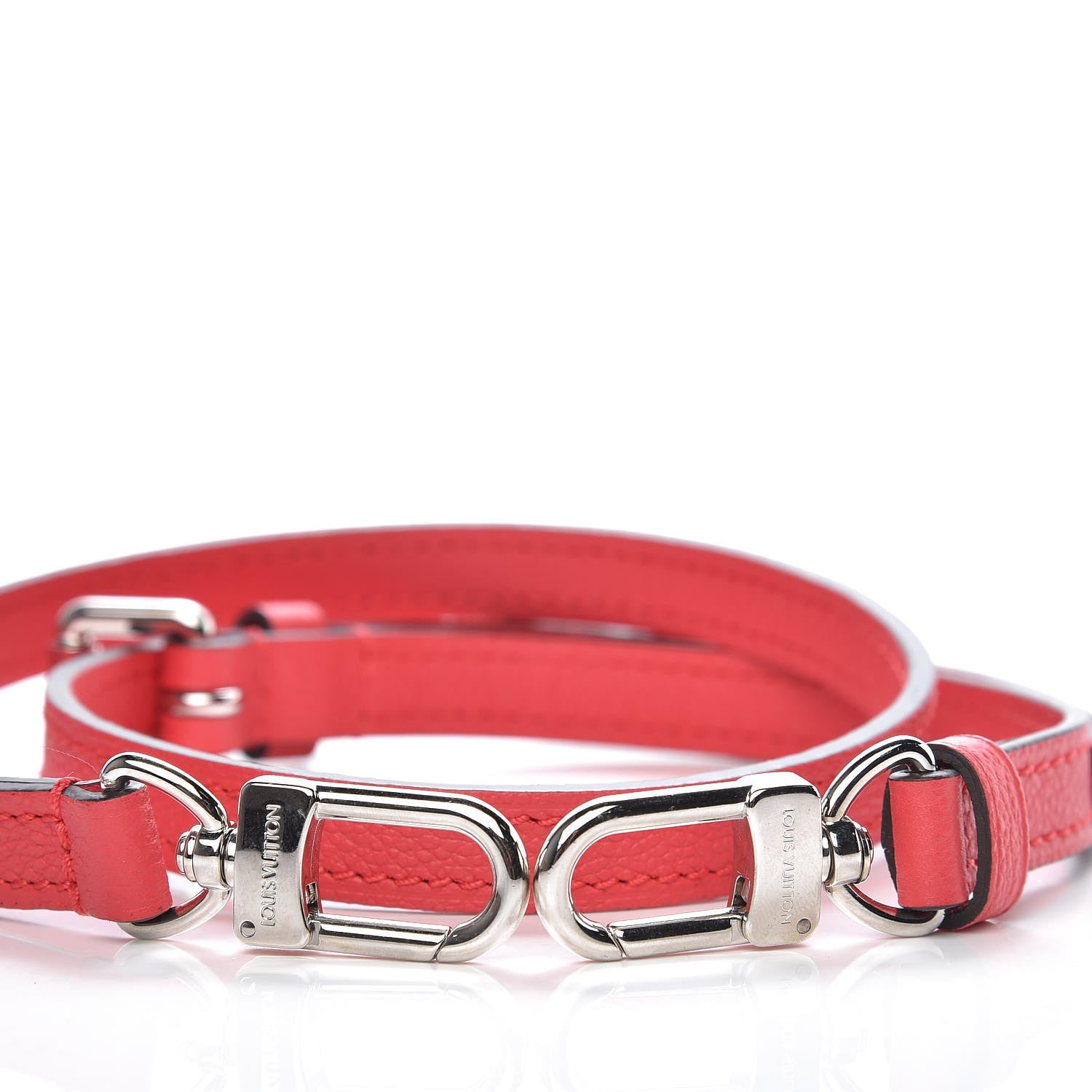 Louis Vuitton Calfskin Pont Neuf MM Adjustable Shoulder Strap Poppy 3 of 3