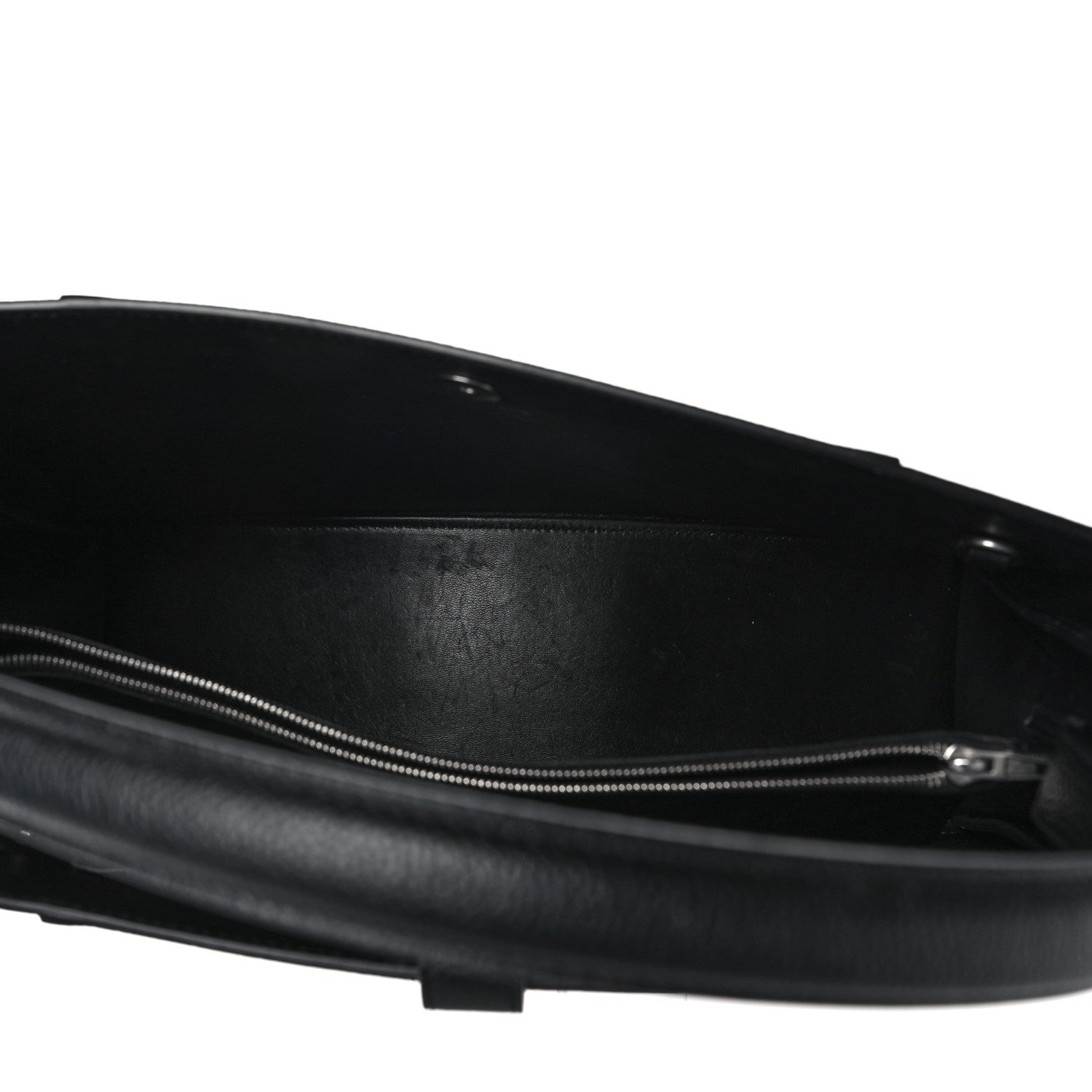 Balenciaga Grained Calfskin Hourglass Tote Black 4 of 9