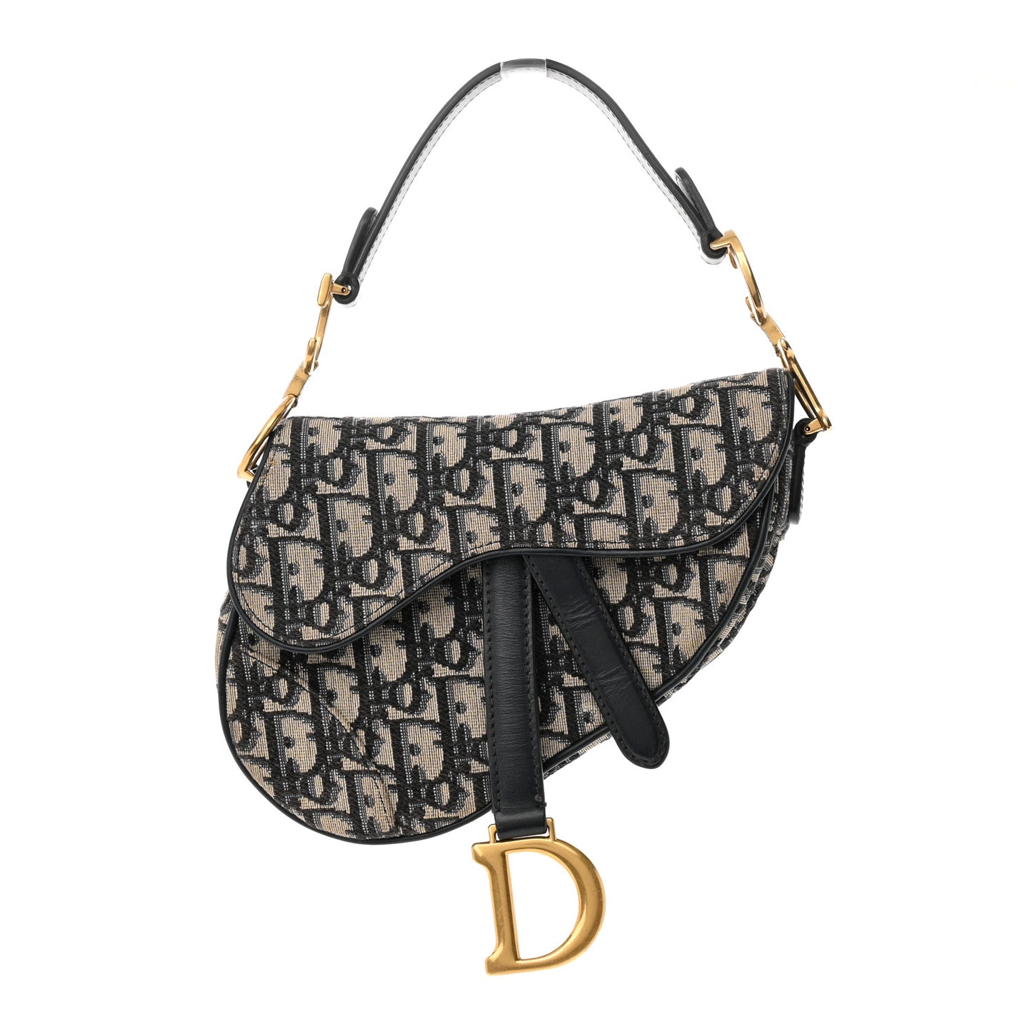 Oblique Mini Saddle Bag Blue