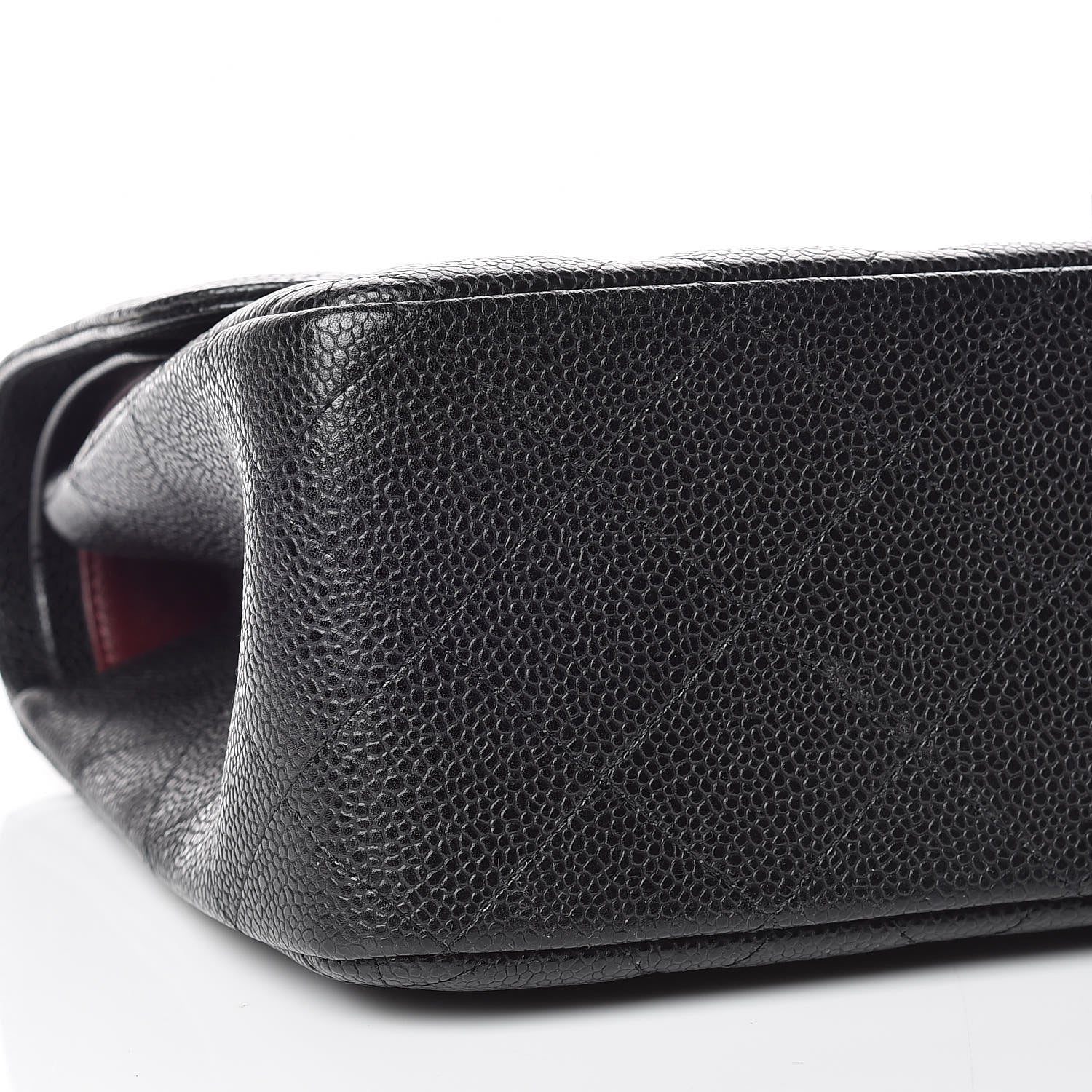 Chanel Caviar Quilted Jumbo Double Flap Black 8 of 9