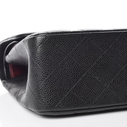Chanel Caviar Quilted Jumbo Double Flap Black 8 of 9