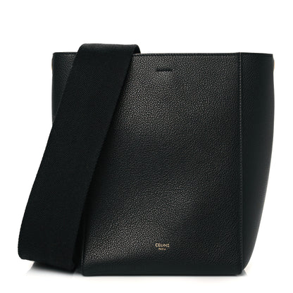 Celine Soft Grained Calfskin Small Sangle Bucket Bag Black 1 of 14