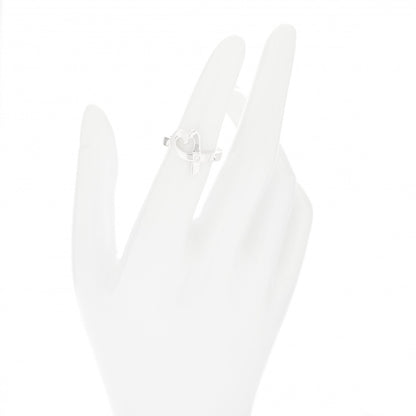 Tiffany Sterling Silver Diamond Paloma Picasso Loving Heart Ring 49 5 2 of 6