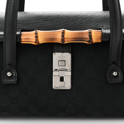 Gucci Monogram Bamboo Bullet Bag Black 8 of 10