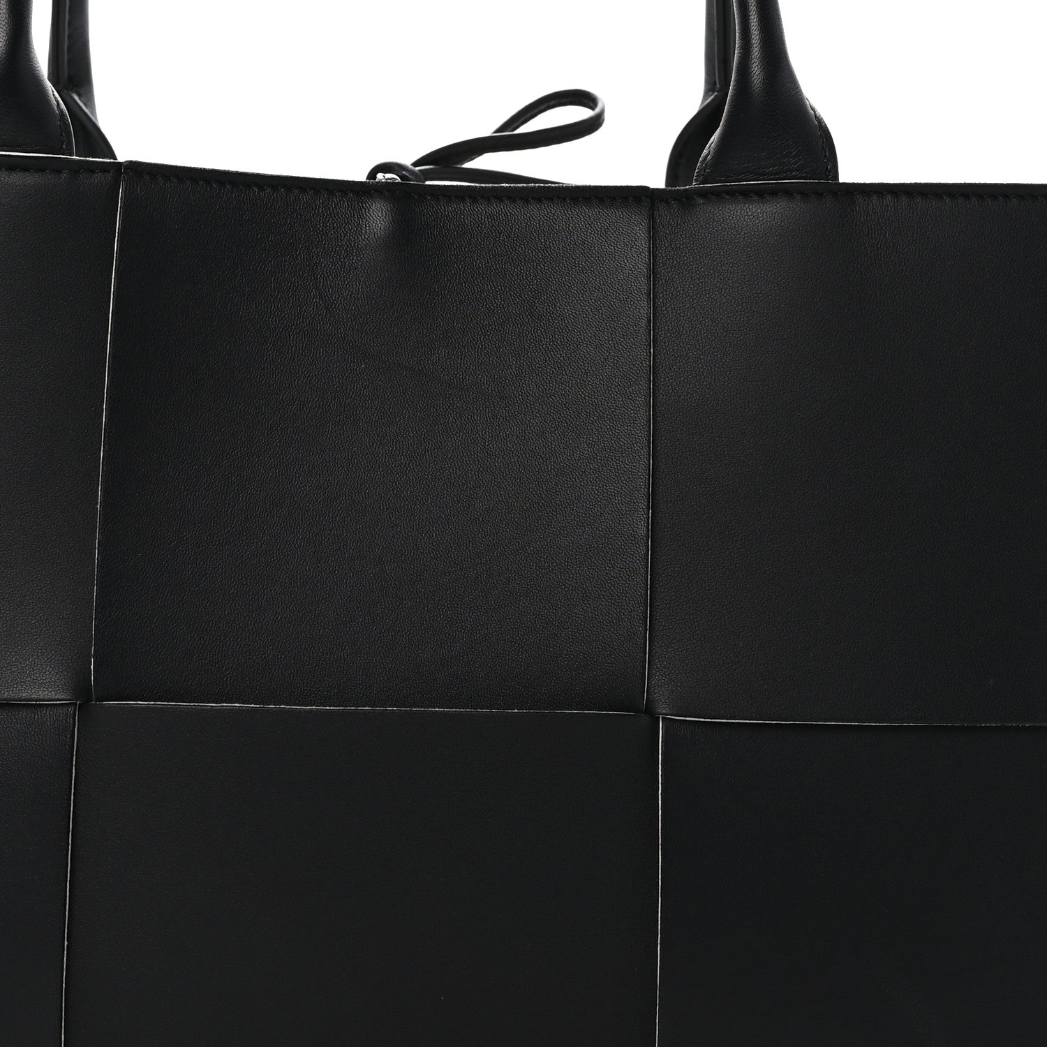 Bottega Veneta Nappa Maxi Intrecciato Arco Tote Black White 8 of 10