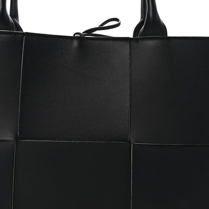 Bottega Veneta Nappa Maxi Intrecciato Arco Tote Black White 8 of 10