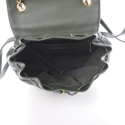 Chanel Lambskin Quilted Large Urban Spirit Backpack Dark Green 5 of 9