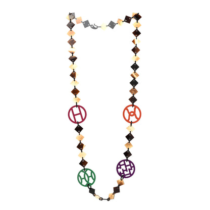 Hermes Buffalo Horn Lacquer Deva Necklace 3 of 7