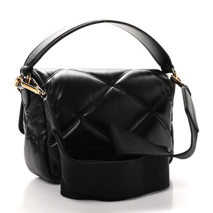 Versace Nappa Quilted Medusa Top Handle Shoulder Bag Black 3 of 9