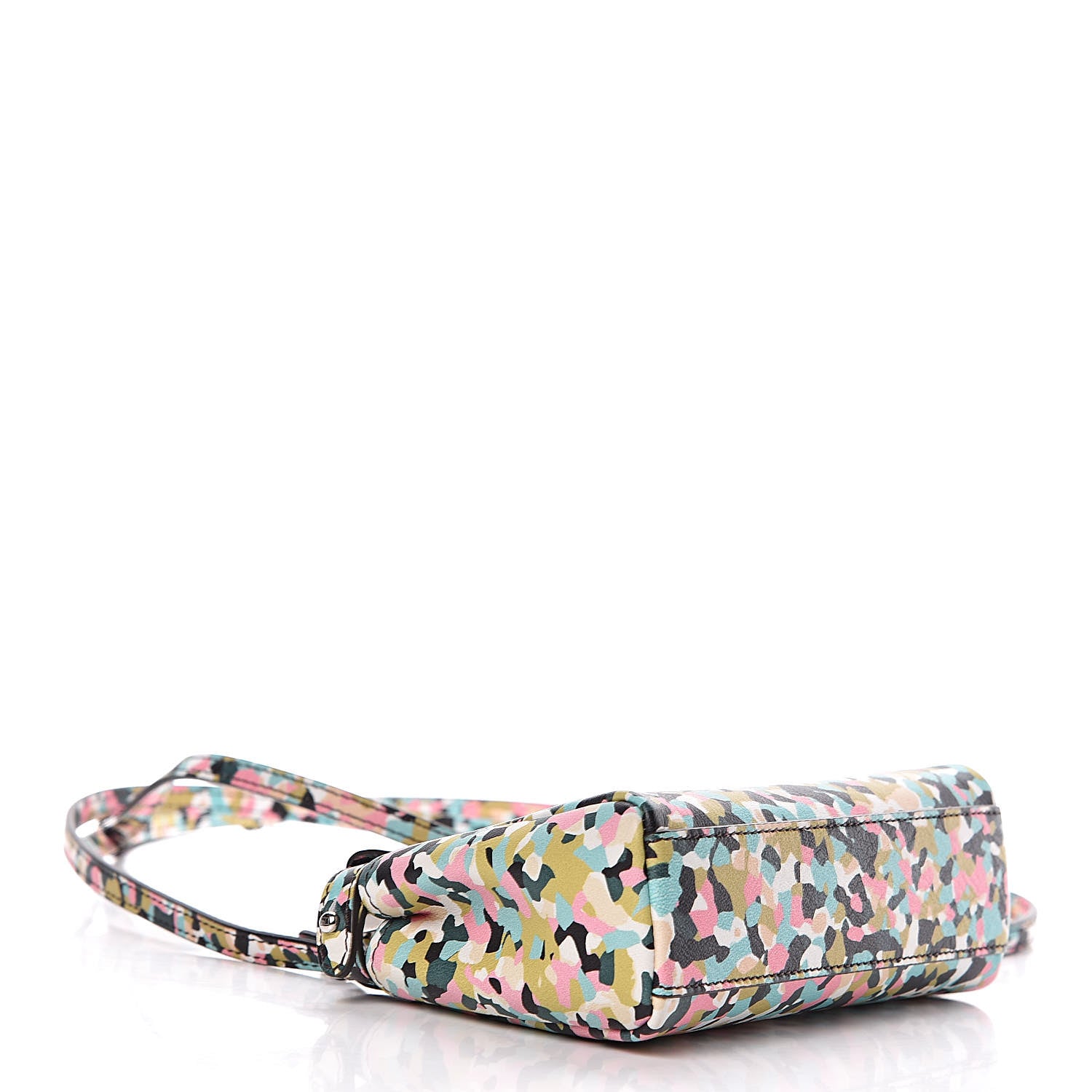 Fendi Vitello Seta Granite Micro Peekaboo Iconic Satchel Multicolor 4 of 9