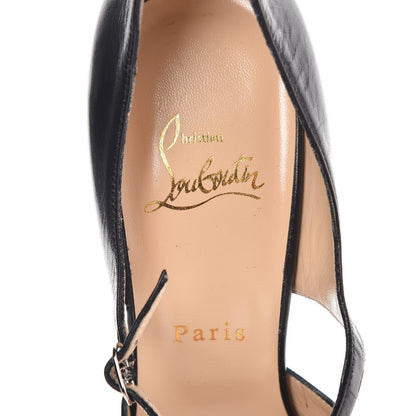 Christian Louboutin Calfskin 150 Peep Toe Platform Pumps 39 Black 10 of 10