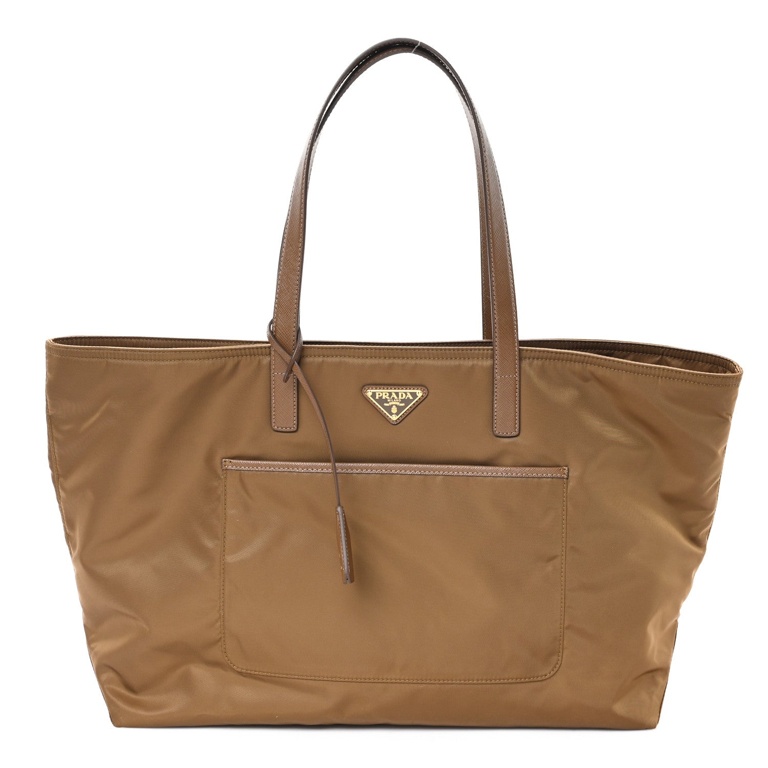 Prada Re-Nylon Saffiano Large Tote Cork Beige 1 of 9