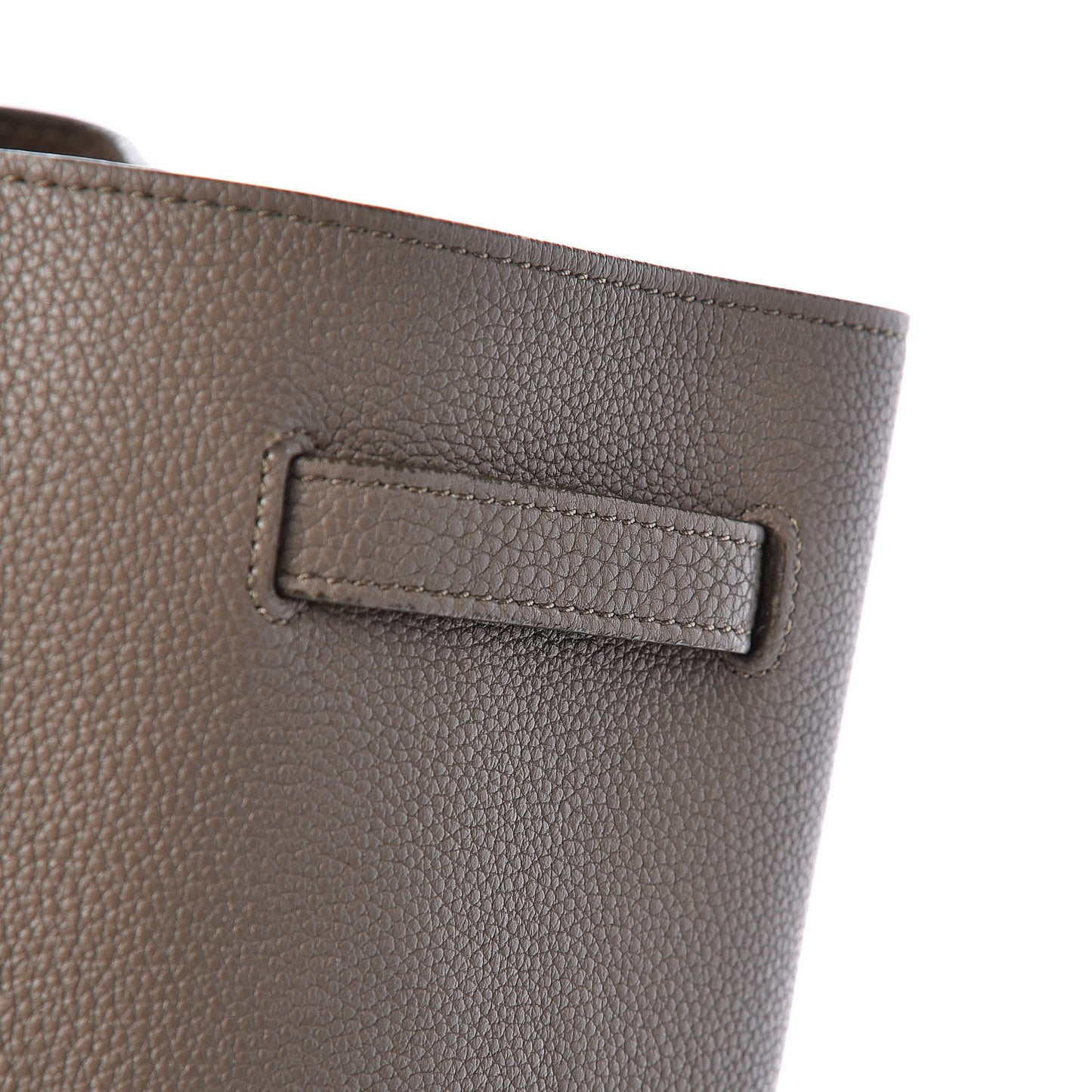 Soft Grained Calfskin Medium Belt Cabas Phantom Taupe