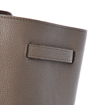 Celine Soft Grained Calfskin Medium Belt Cabas Phantom Taupe 15 of 19