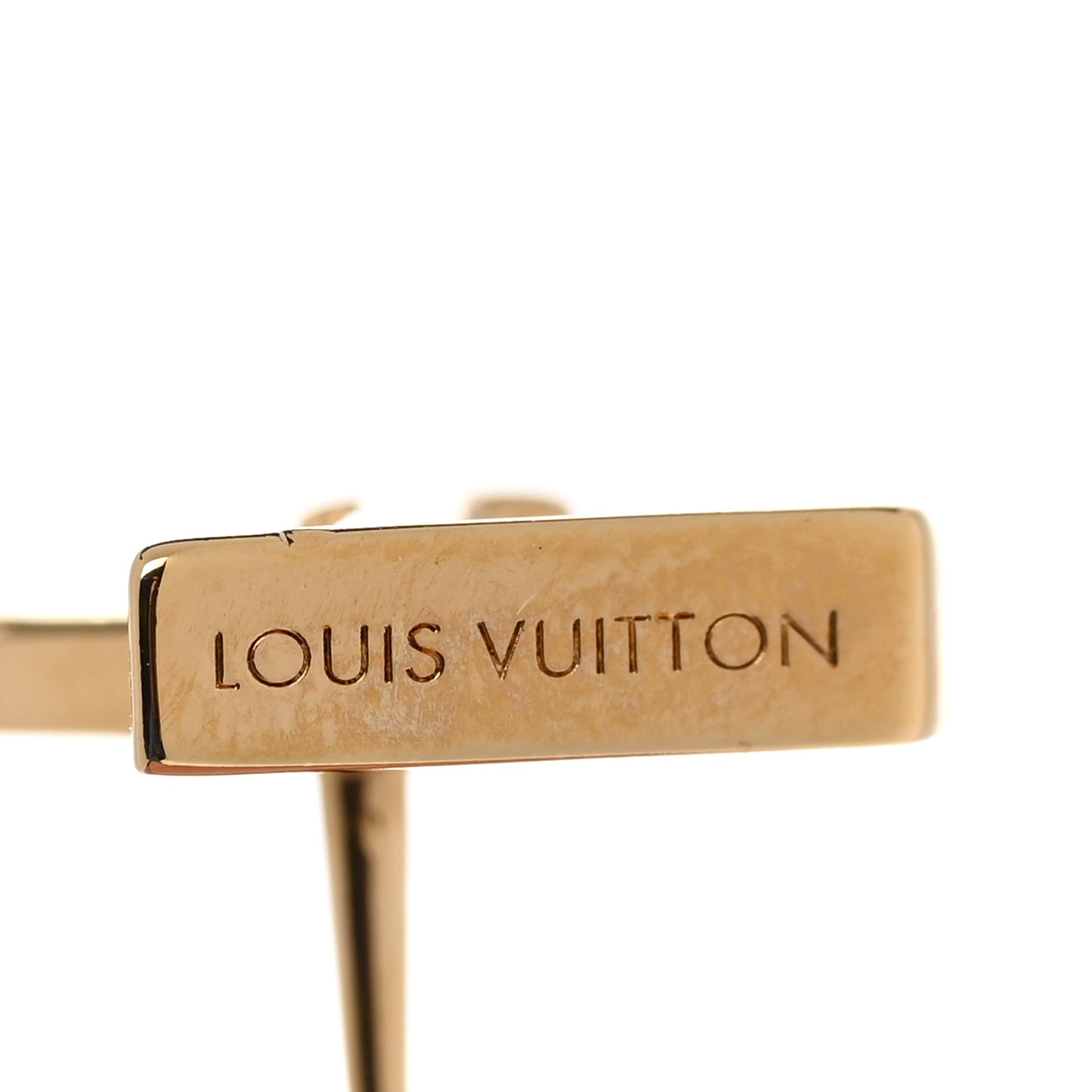 Metal LV Iconic Earrings Gold