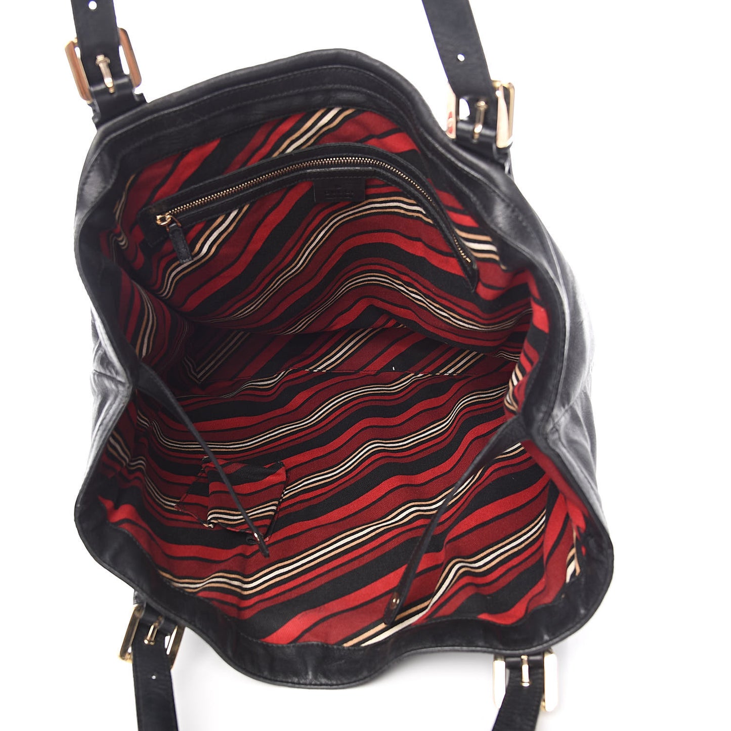 Calfskin Large Britt Shoulder Bag Black