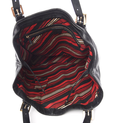 Gucci Calfskin Large Britt Shoulder Bag Black 5 of 14