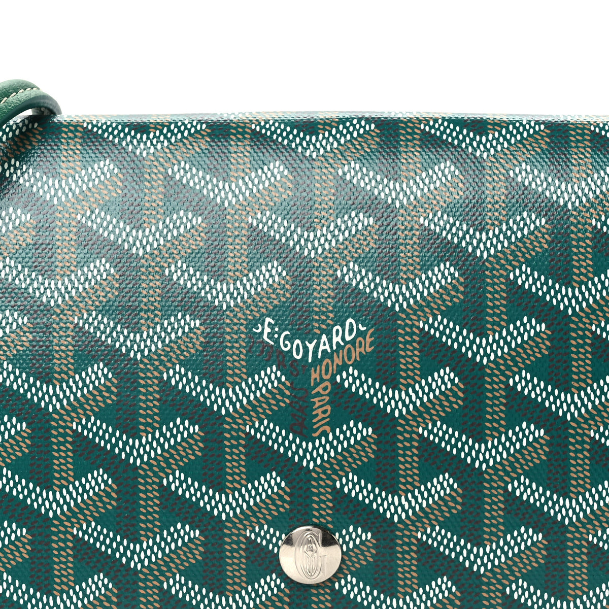 Goyardine Plumet Wallet Clutch Green
