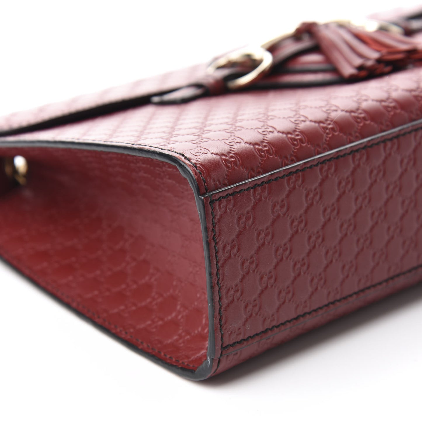Microguccissima Medium Emily Chain Shoulder Bag Red