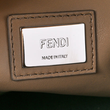 Fendi Vitello Seta Nappa Ribbon Large Peekaboo Iconic Satchel Tempesta Cuoio 7 of 12