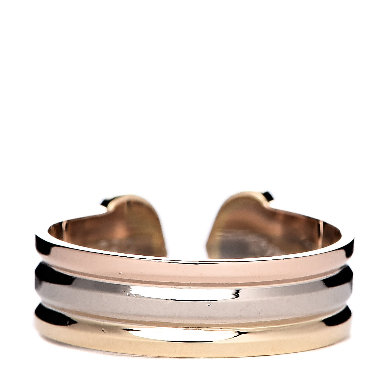 Cartier 18K Pink Yellow White Gold 8mm C De Cartier Ring 52 6 3 of 4
