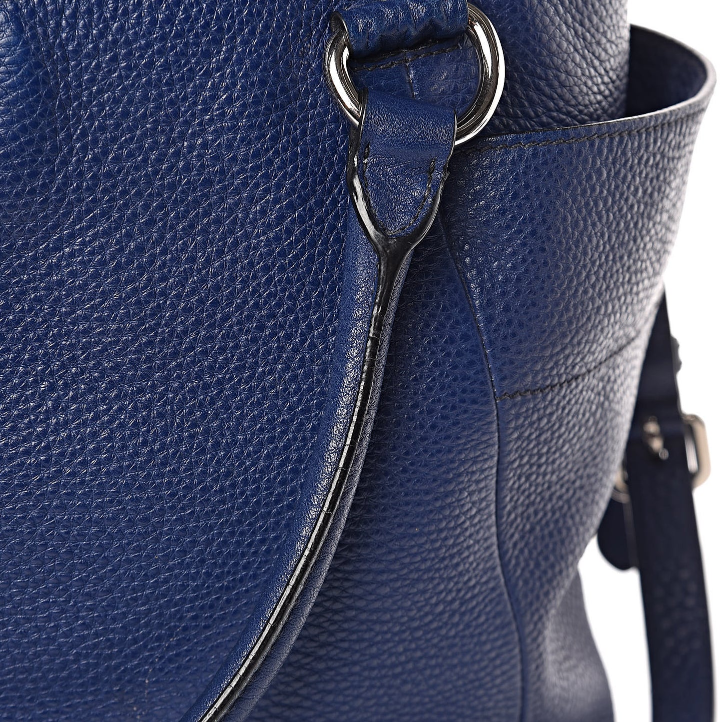 Vitello Daino Side Pocket Tote Inchiostro