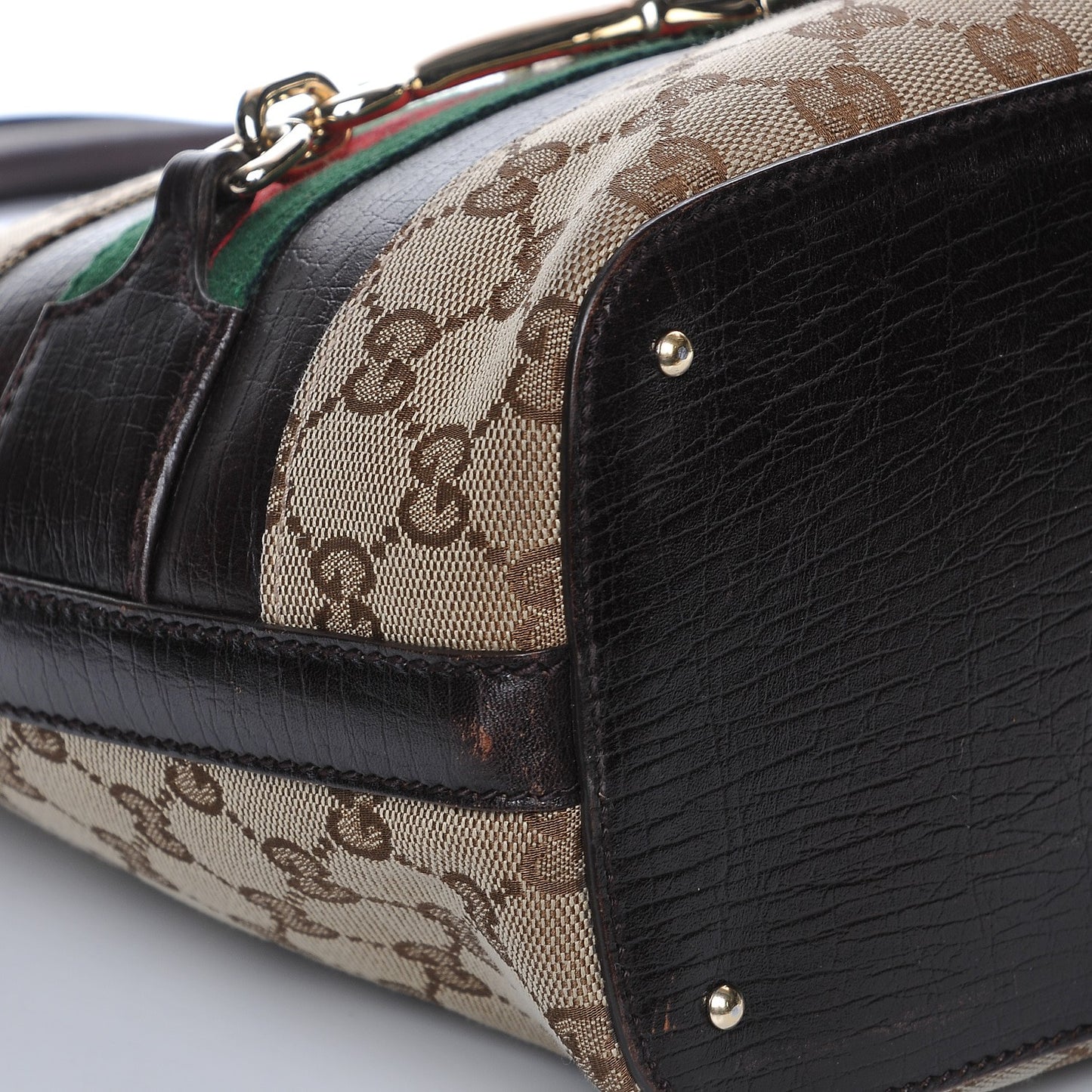 Monogram Medium Hasler Tote in Dark Brown
