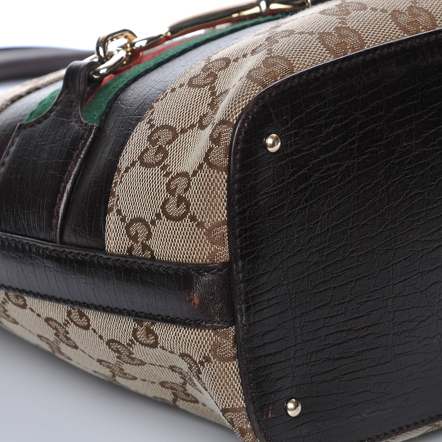 Gucci Monogram Medium Hasler Tote in Dark Brown 8 of 8
