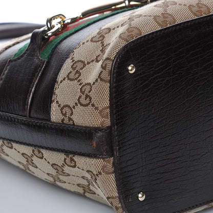 Gucci Monogram Medium Hasler Tote in Dark Brown 8 of 8
