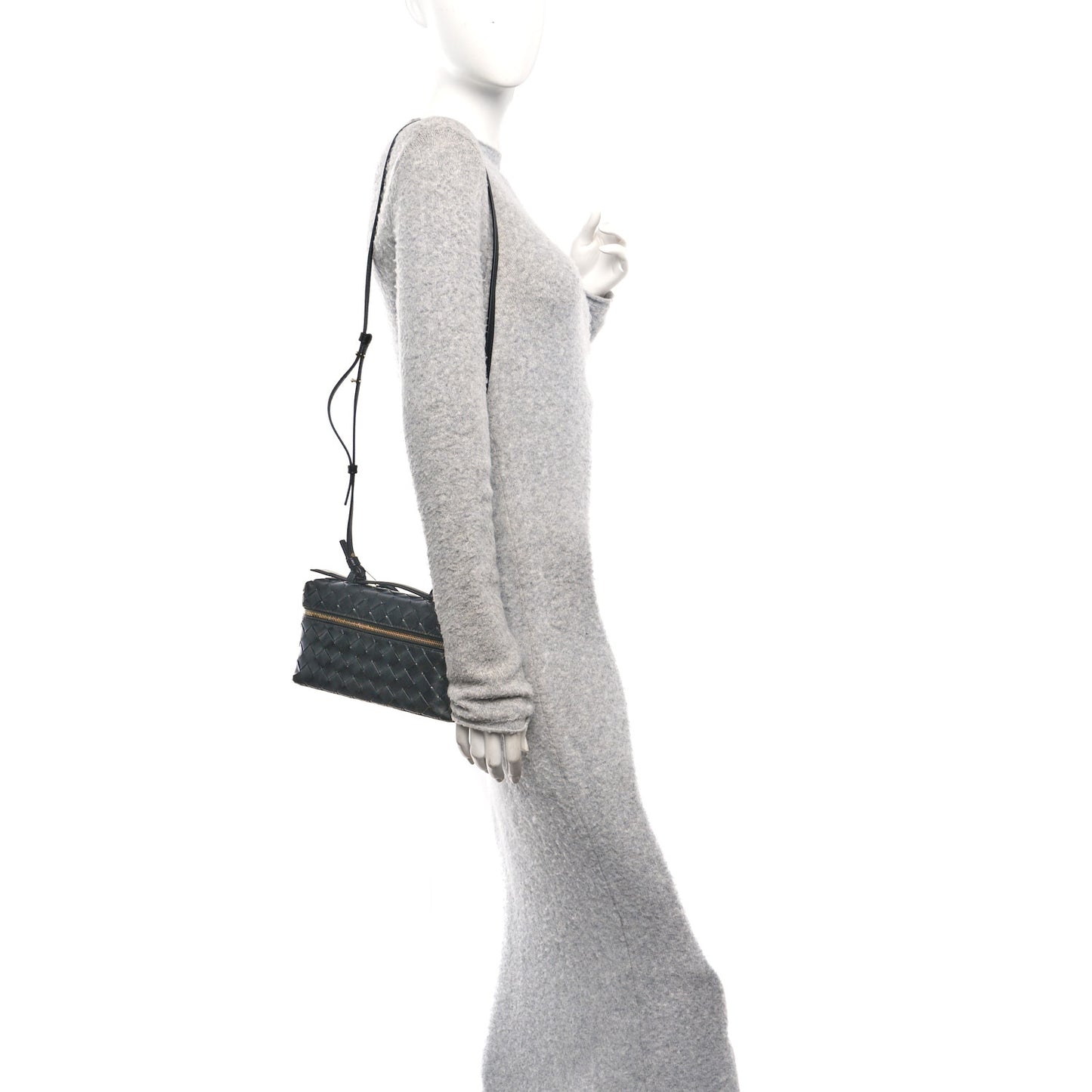 Calfskin Intrecciato Bang Bang Vanity Case Black