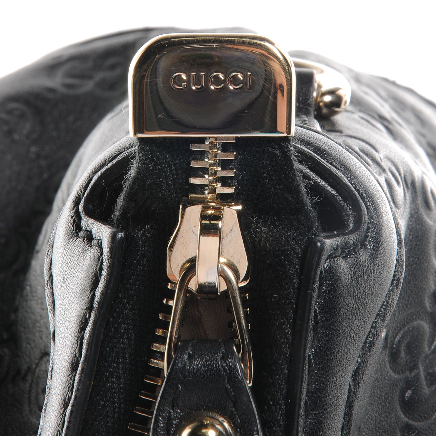 Guccissima Medium Sukey Top Handle Bag Black